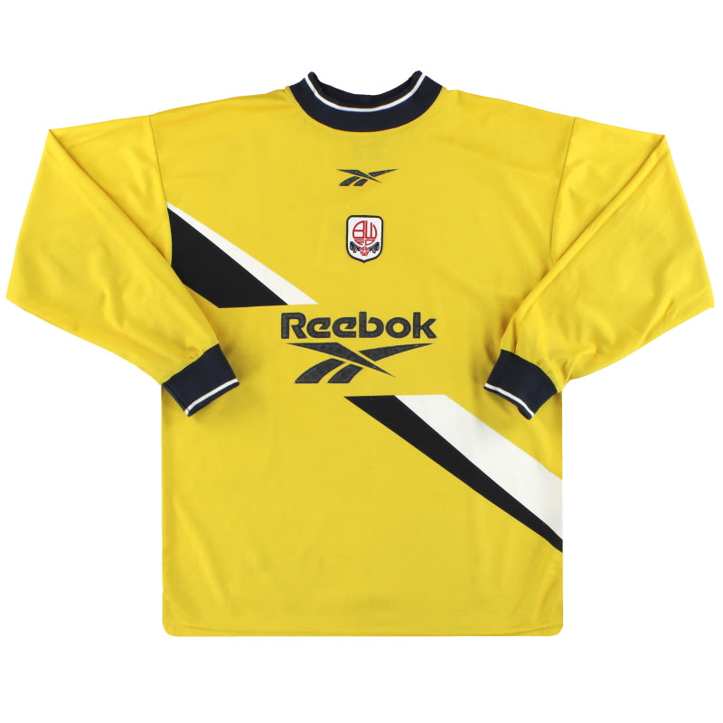 1999-01 Bolton Reebok Goalkeeper Shirt S Football Shirt