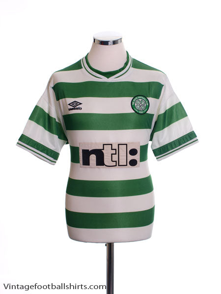 1999-01 Celtic Home Shirt M Football Shirt