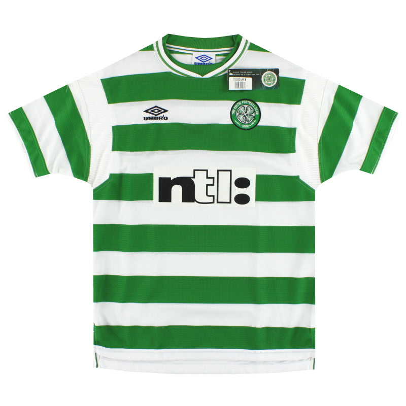 1999-01 Celtic Umbro Player Issue Home Shirt *w/tags* M Football Shirt