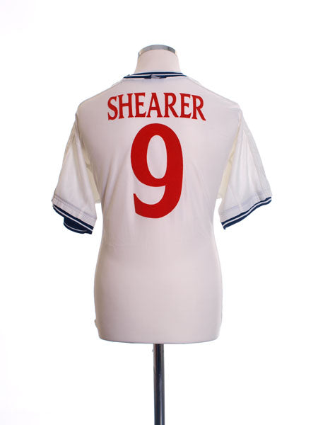 1999-01 England Home Shirt Shearer #9 L Football Shirt