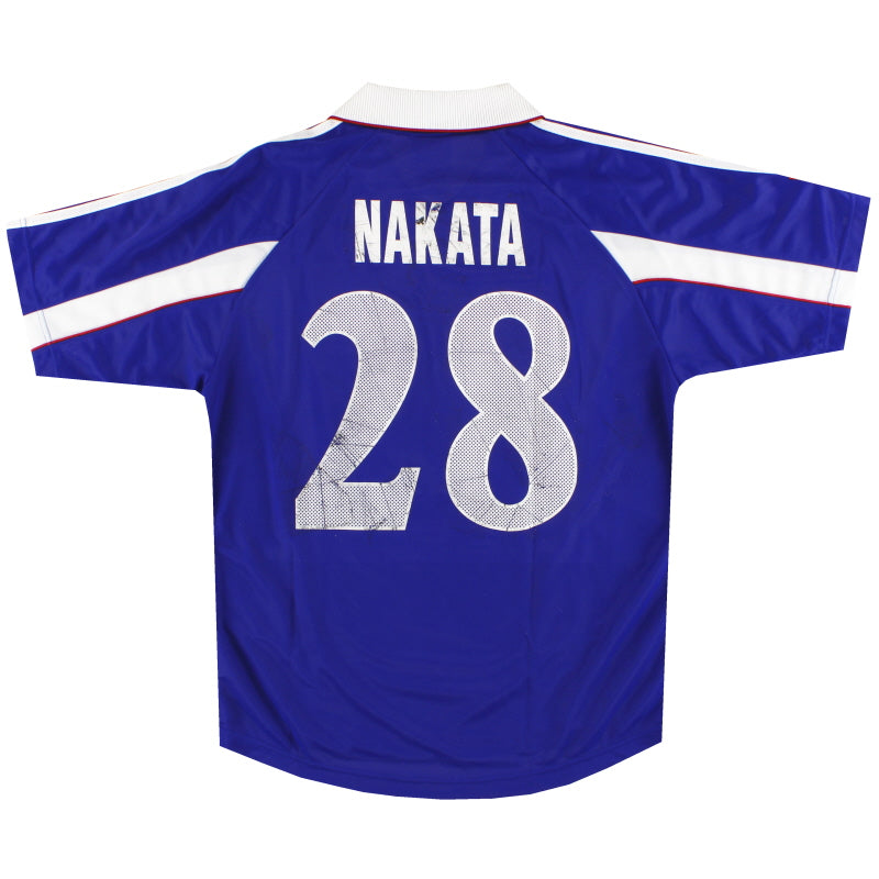 1999-01 Japan adidas Home Shirt Nakata #28 L Football Shirt