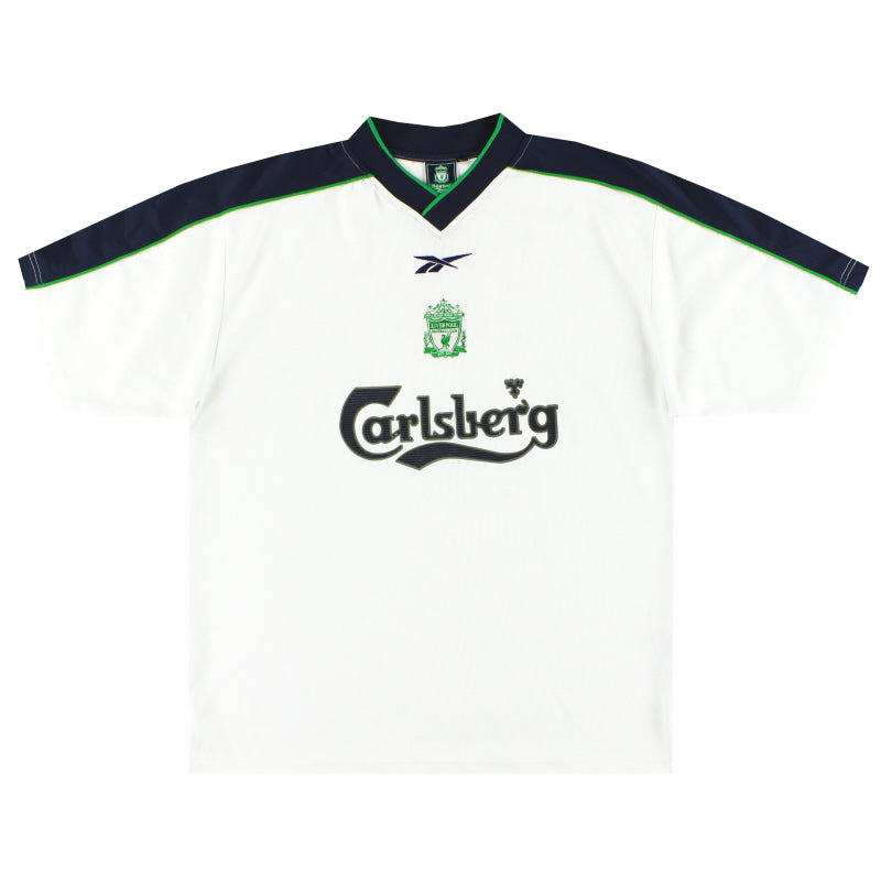 1999-01 Liverpool Reebok Training Shirt L Training Shirt