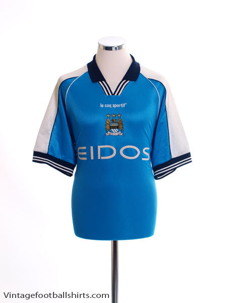 1999-01 Manchester City Home Shirt L Football Shirt