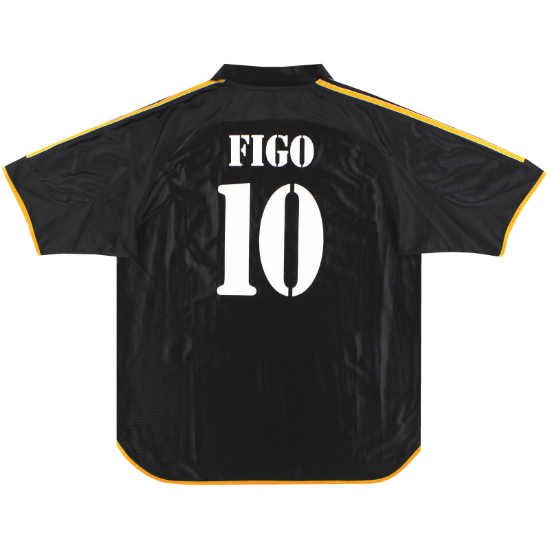 1999-01 Real Madrid adidas Away Shirt Figo #10 XL Football Shirt