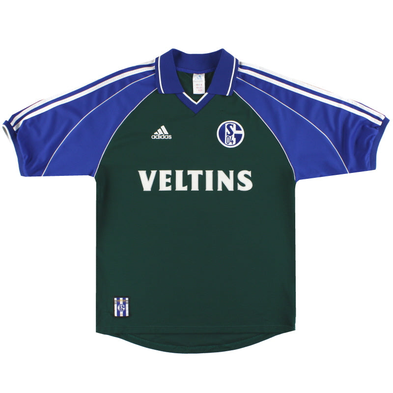 1999-01 Schalke adidas Away Shirt M Football Shirt