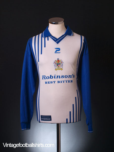 1999-01 Stockport County Home Shirt L/S L Football Shirt