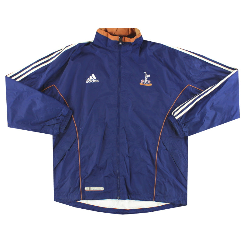 1999-01 Tottenham adidas Lightweight Hooded Rain Jacket As New* L Jacket