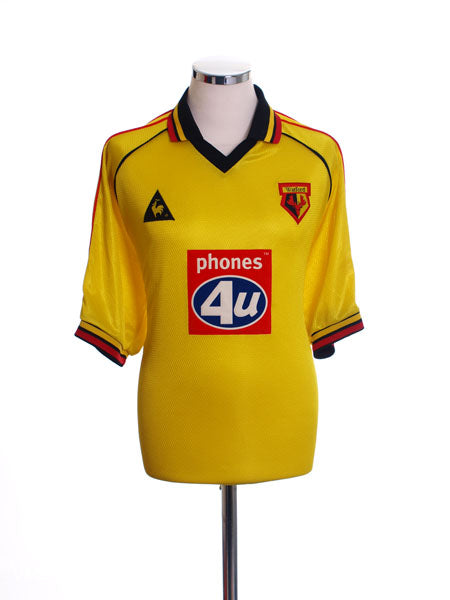 1999-01 Watford Home Shirt L Football Shirt