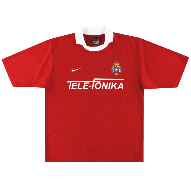 1999-01 Wisla Krakow Nike Basic Home Shirt *Mint* M Football Shirt