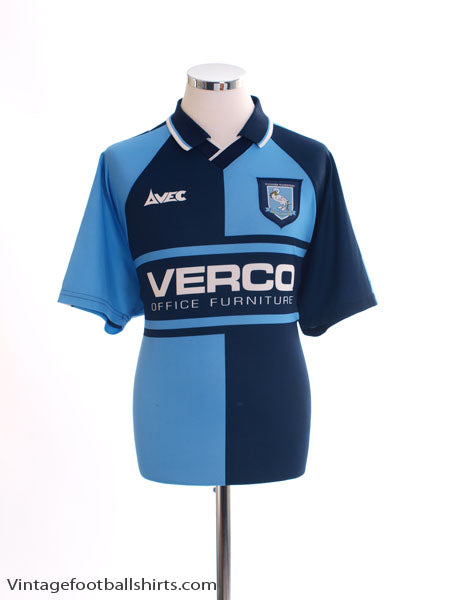 1999-01 Wycombe Wanderers Home Shirt L Football Shirt