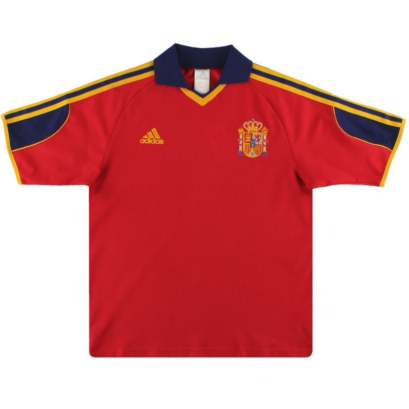 1999-02 Spain adidas Basic Home Shirt S Football Shirt