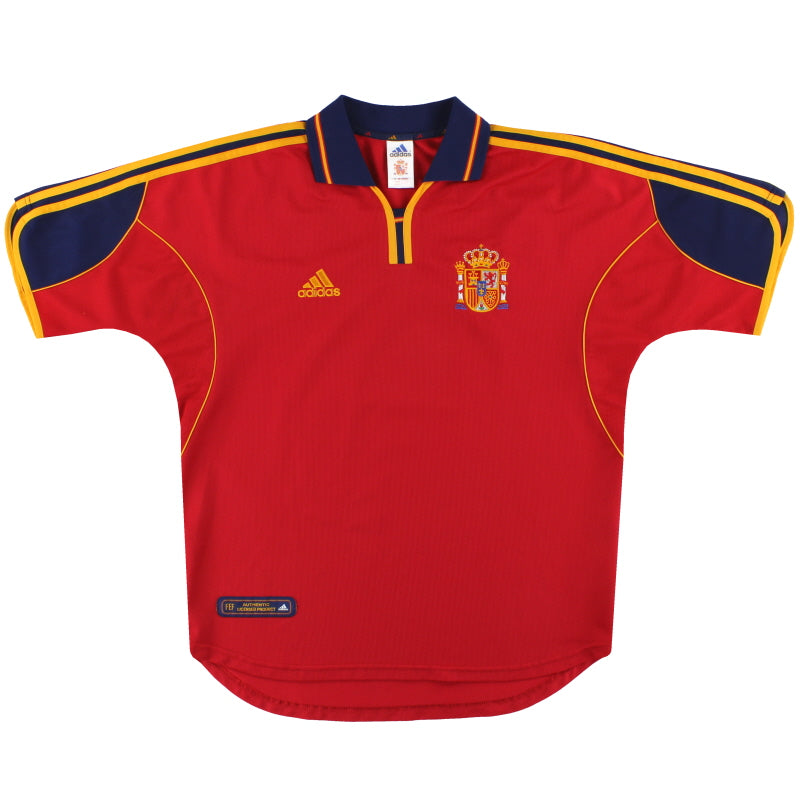 1999-02 Spain adidas Home Shirt *Mint* XL Football Shirt