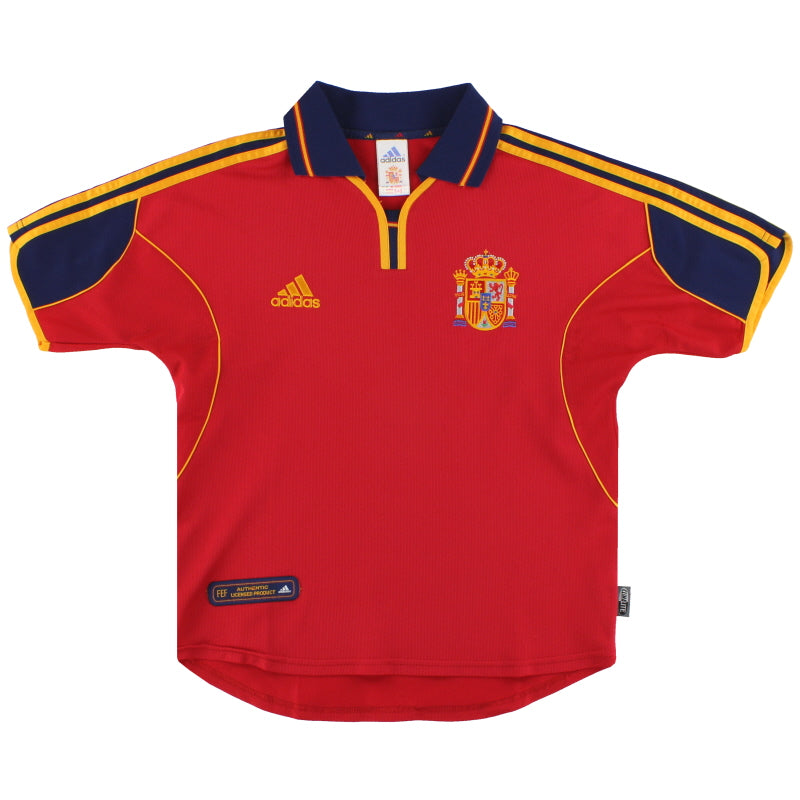 1999-02 Spain adidas Home Shirt XL.Boys Football Shirt