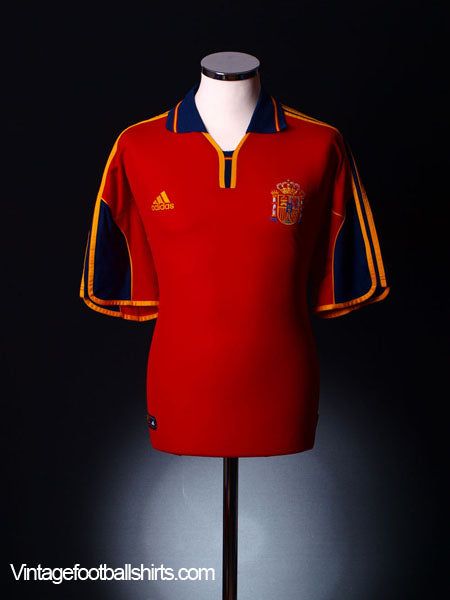 1999-02 Spain Home Shirt L Football Shirt
