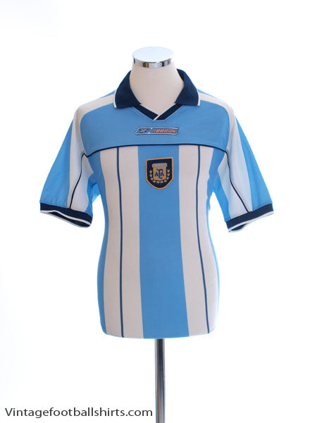 2000-01 Argentina Home Shirt M Football Shirt