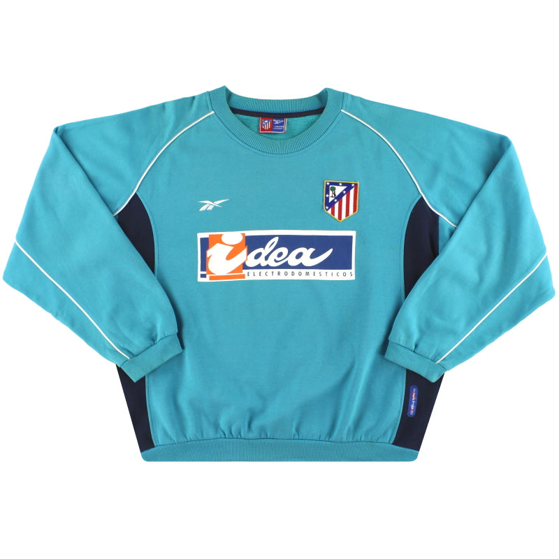 2000-01 Atletico Madrid Reebok Sweatshirt XL Sweatshirt