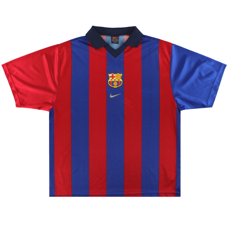 2000-01 Barcelona Nike Basic Home Shirt XL Football Shirt