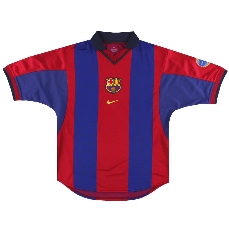 2000-01 Barcelona Nike Home Shirt *Mint* M Football Shirt
