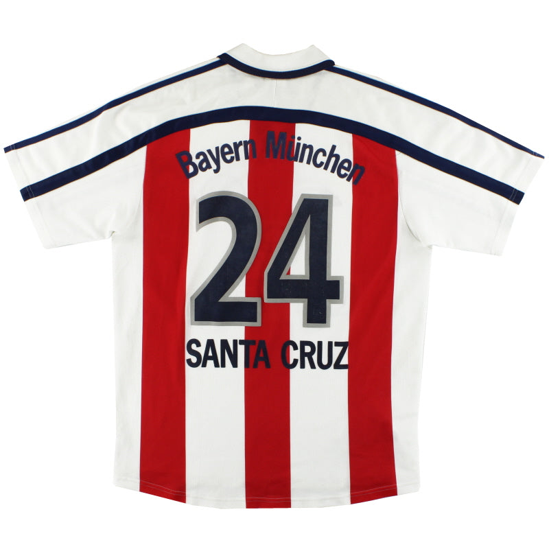 2000-01 Bayern Munich adidas Away Shirt Santa Cruz #24 M Football Shirt