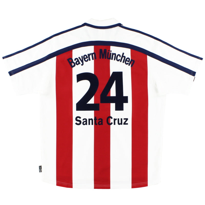 2000-01 Bayern Munich Away Shirt Santa Cruz #24 L Football Shirt