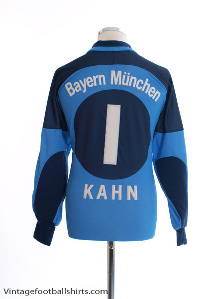 2000-01 Bayern Munich Goalkeeper Shirt Kahn #1 XL Football Shirt