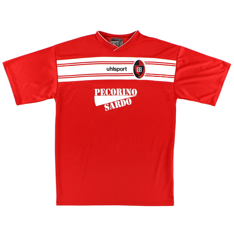 2000-01 Cagliari uhlsport Training Shirt L Training Shirt