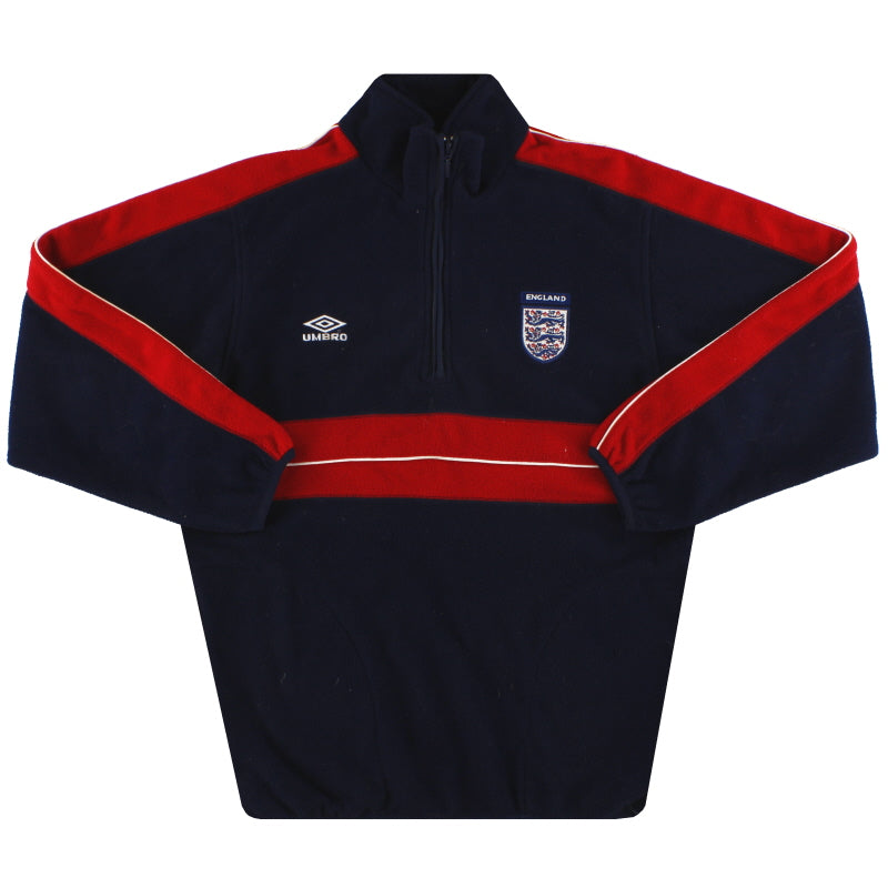 2000-01 England Umbro 1/4 Zip Fleece Jacket XL.Boys Jacket