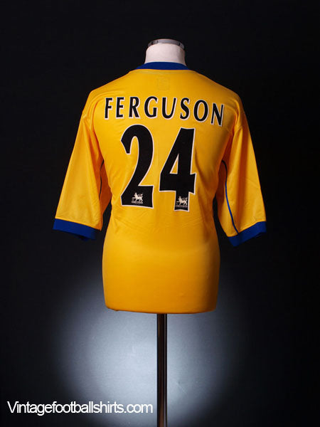 2000-01 Everton Away Shirt Ferguson #24 *As new* XL Football Shirt