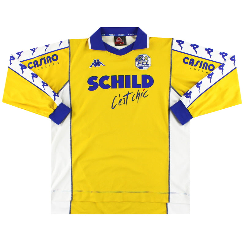 2000-01 FC Luzern Kappa Away Shirt L/S XL Football Shirt
