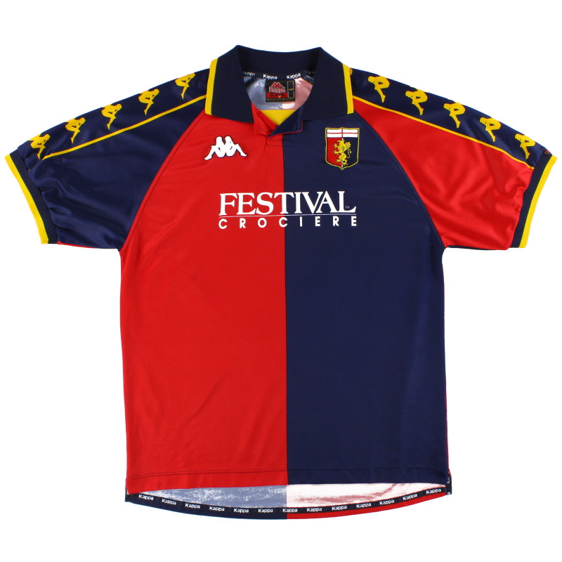 2000 01 Genoa Kappa Home Shirt L Vintage Football Shirts