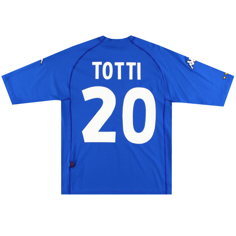 2000-01 Italy Kappa Home Shirt Totti #20 XXL Football Shirt
