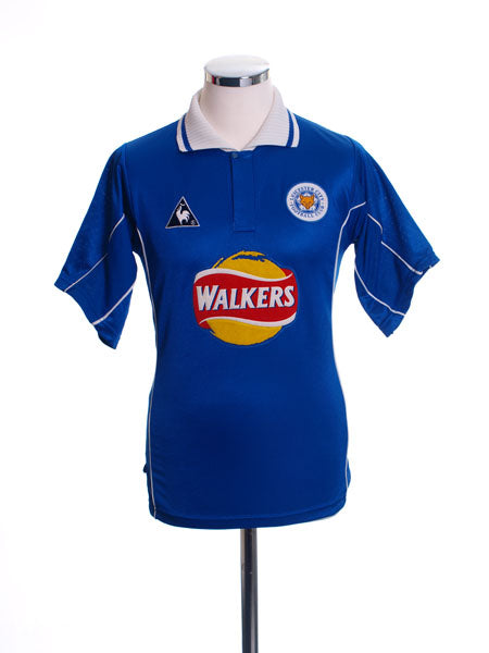 2000-01 Leicester Home Shirt M Football Shirt