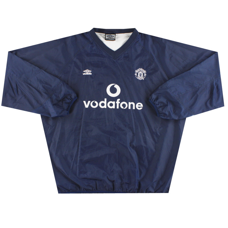 2000-01 Manchester United Umbro Drill Top XXL Training Top