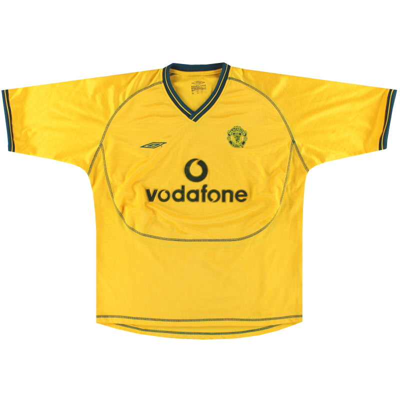 2000-01 Manchester United Umbro Third Goalkeeper Shirt L Football Shirt