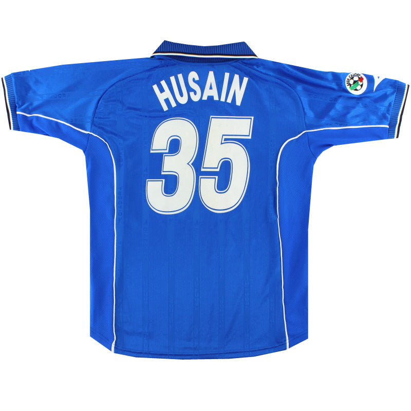 2000-01 Napoli Diadora Match Issue Home Shirt Husain #35 XL Football Shirt