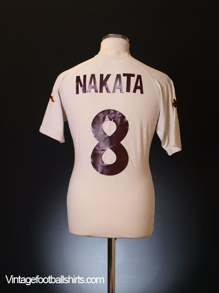 2000-01 Roma Away Shirt Nakata #8 L Football Shirt