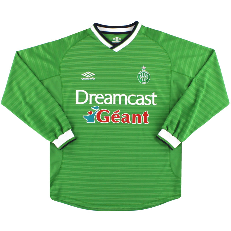 2000-01 Saint-Etienne Umbro Home Shirt L/S L Football Shirt