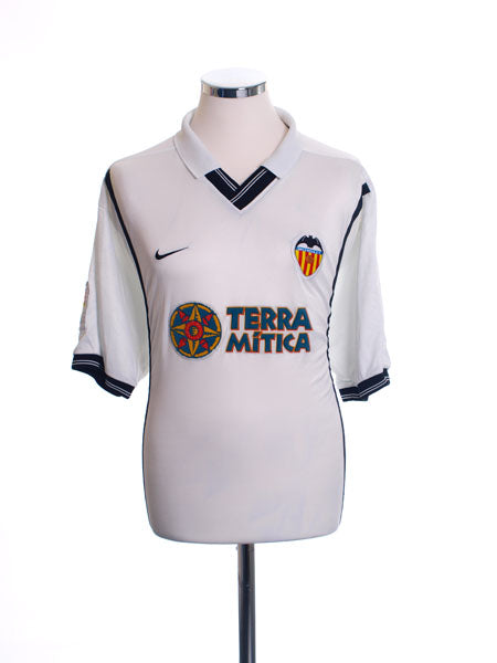 2000-01 Valencia Home Shirt XL Football Shirt