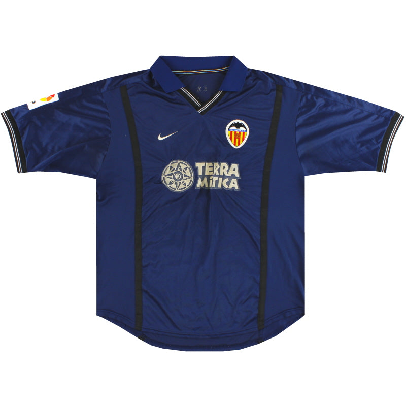 2000-01 Valencia Nike Away Shirt M Football Shirt