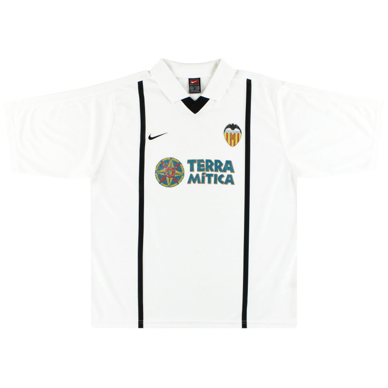 2000-01 Valencia Nike Basic Home Shirt XL Football Shirt