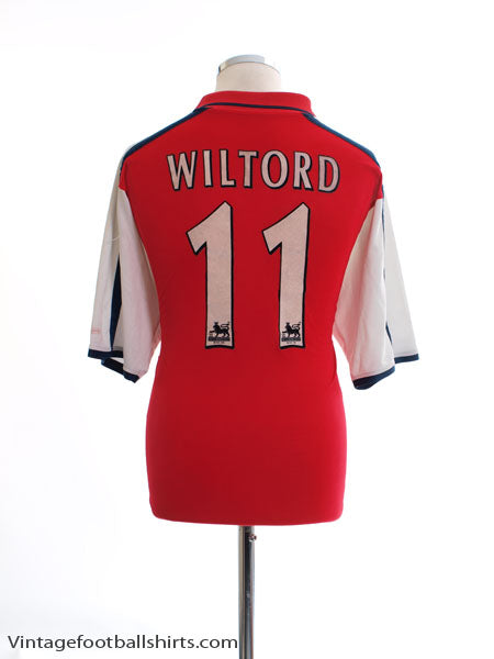 2000-02 Arsenal Home Shirt Wiltord #11 M Football Shirt