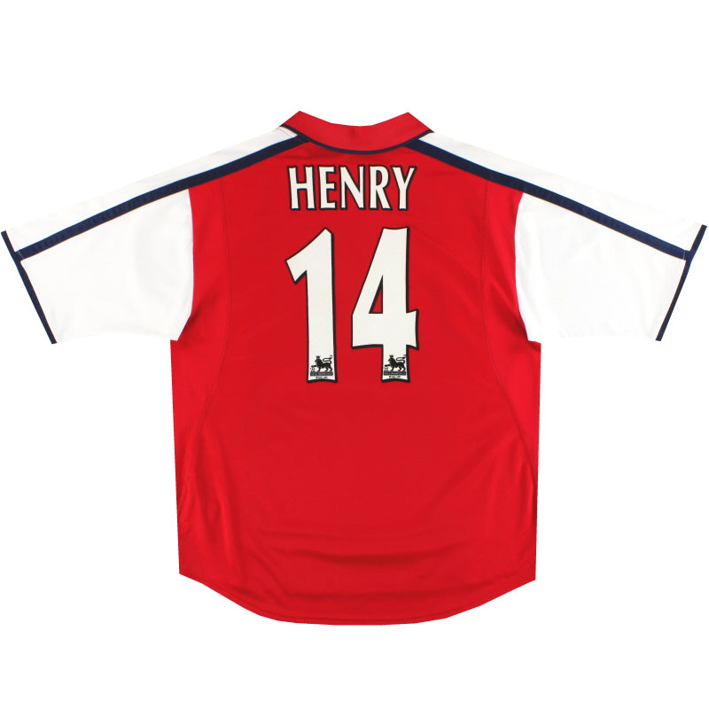 2000-02 Arsenal Nike Home Shirt Henry #14 *Mint* XL Football Shirt