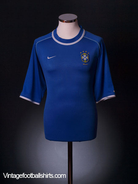 2000-02 Brazil Away Shirt XL Football Shirt