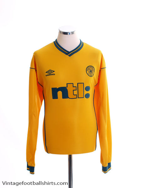 2000-02 Celtic Away Shirt L/S XL Football Shirt