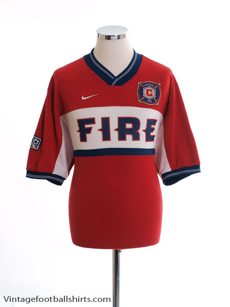 2000-02 Chicago Fire Home Shirt L Football Shirt