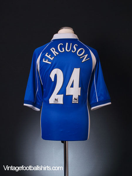 2000-02 Everton Home Shirt Ferguson #24 L Football Shirt