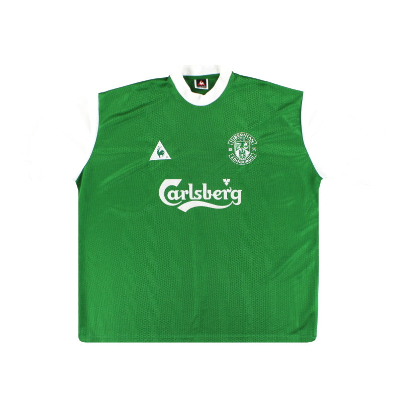 2000-02 Hibernian Le Coq Sportif Home Shirt *Mint* XXL Football Shirt