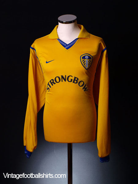 2000-02 Leeds Away Shirt L/S *Mint* XXL Football Shirt
