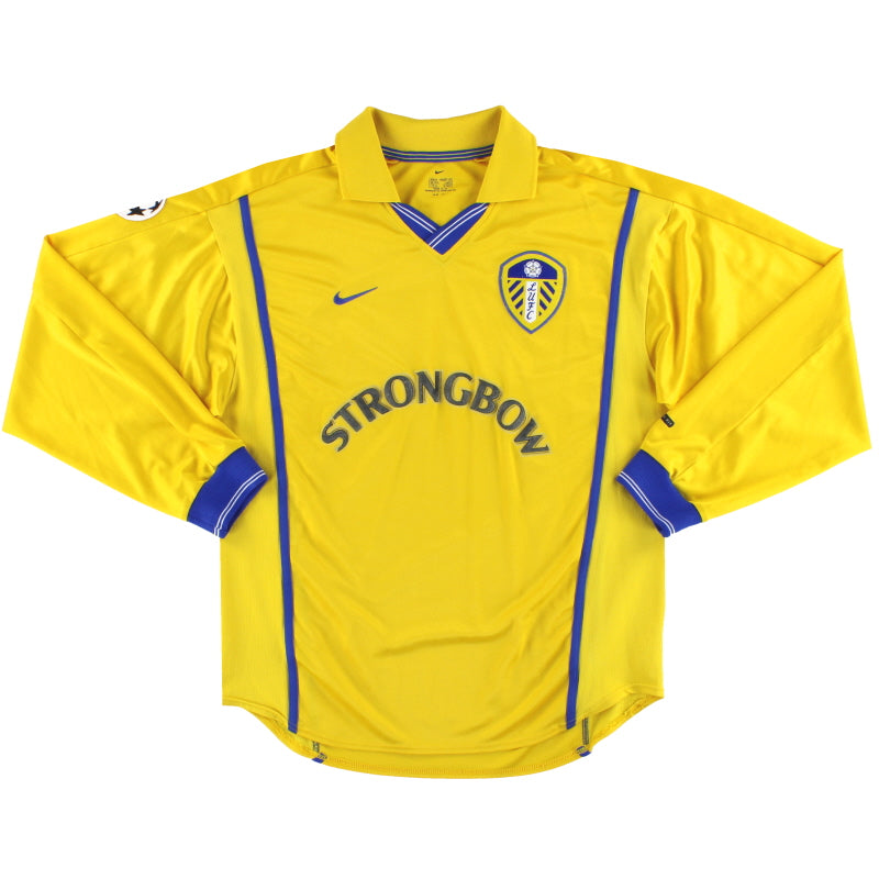 2000-02 Leeds Nike Away Shirt L/S M Football Shirt