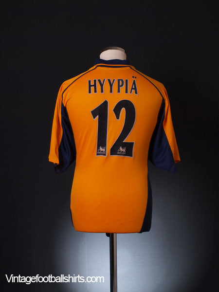 2000-02 Liverpool Away Shirt Hyypia #12 L Football Shirt